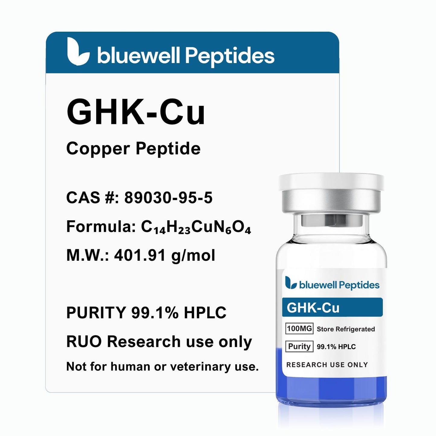 GHK-Cu – 100mg | Bluewell Peptides