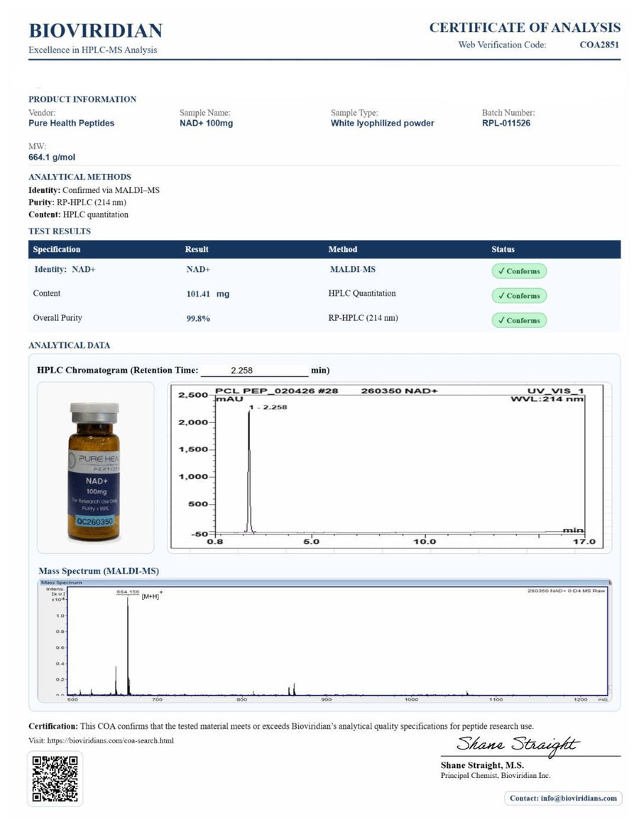 NAD+ – 500mg | Pure Health