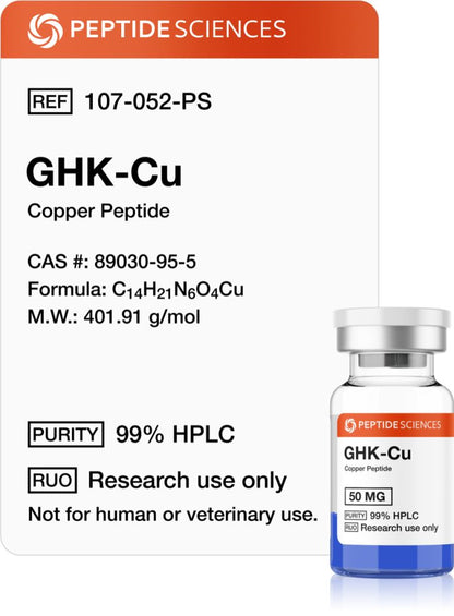 GHK-Cu – 50mg | Peptide Sciences