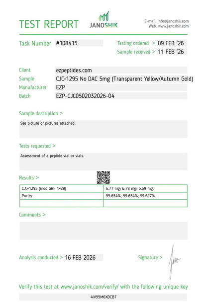 CJC-1295 No DAC – 5mg | EZ Peptides