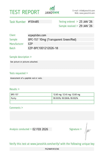 BPC-157 – 10mg | EZ Peptides