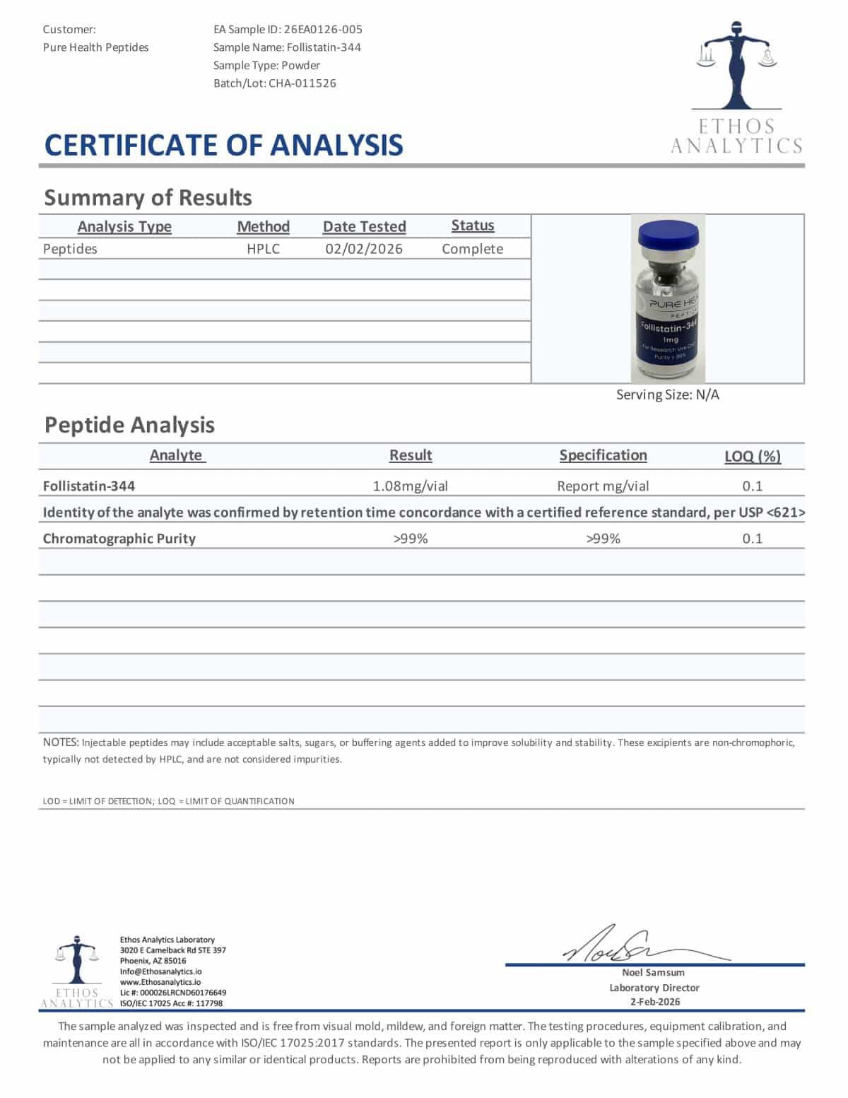 Follistatin-344 – 1mg | Pure Health