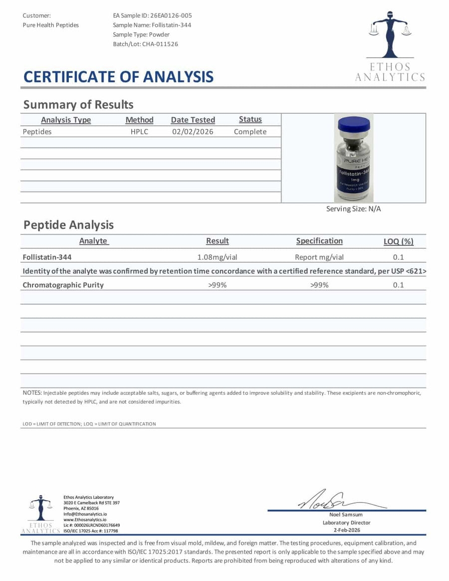 Follistatin-344 – 1mg | Pure Health
