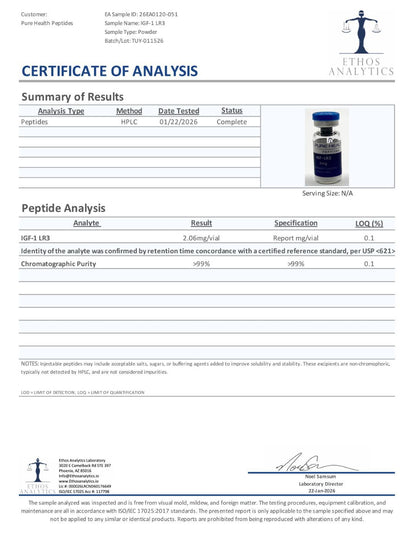 IGF-1 LR3 – 1mg | Pure Health