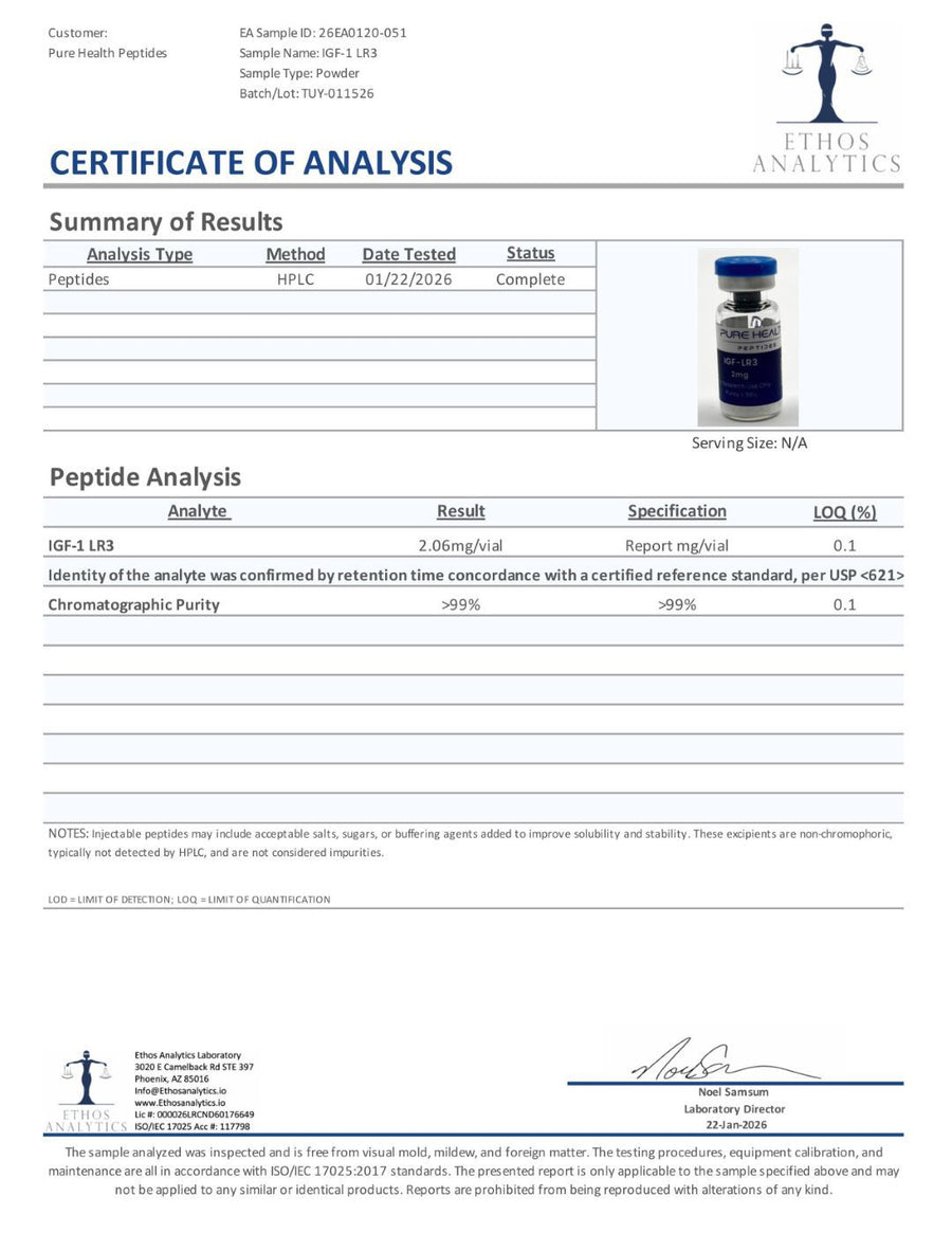 IGF-1 LR3 – 1mg | Pure Health
