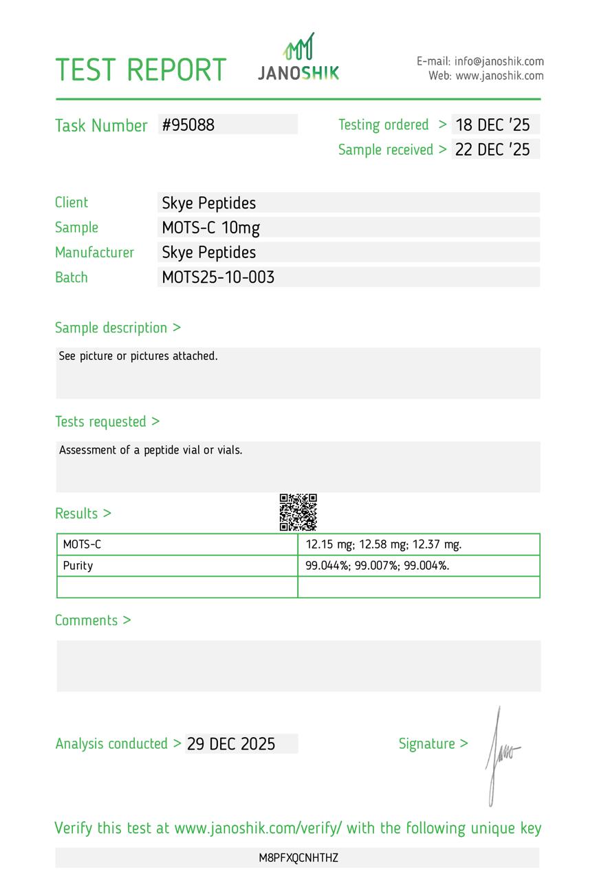 MOTS-C – 10mg | Skye Peptides