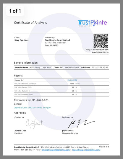 MOTS-C – 10mg | Skye Peptides
