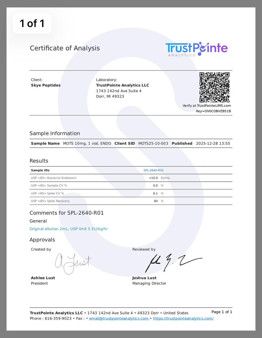 MOTS-C – 10mg | Skye Peptides