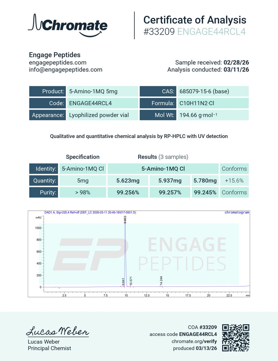 5-Amino-1MQ Engage peptides