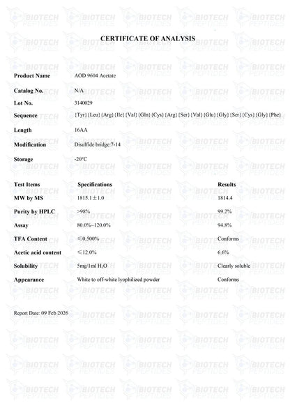 Fragment 176-191 5MG Biotech peptides