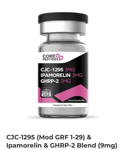 CJC-1295 + Ipamorelin + GHRP-2 Blend – 9mg | Core Peptides