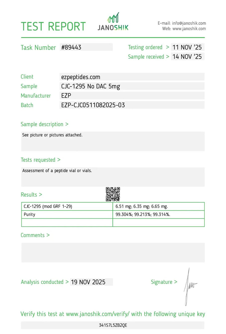 CJC-1295 No DAC – 5mg | EZ Peptides