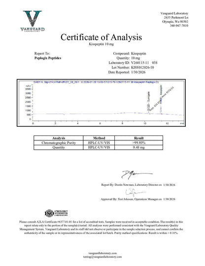 Kisspeptin-10 – 10mg | Peplogix