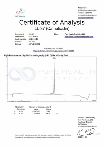 LL-37 Cathelicidin – 5mg | Pure Health
