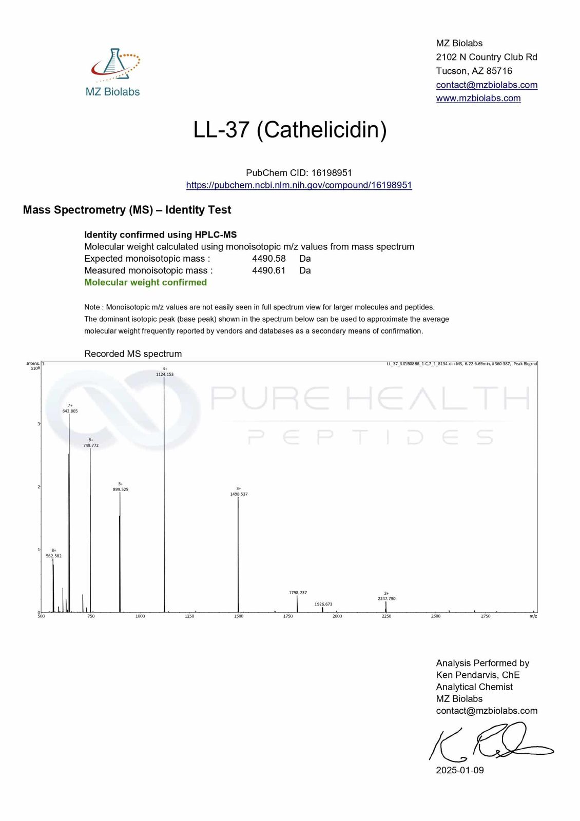 LL-37 Cathelicidin – 5mg | Pure Health