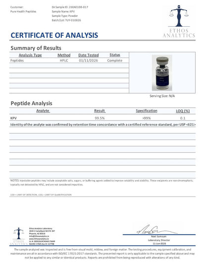 KPV – 5mg | Pure Health