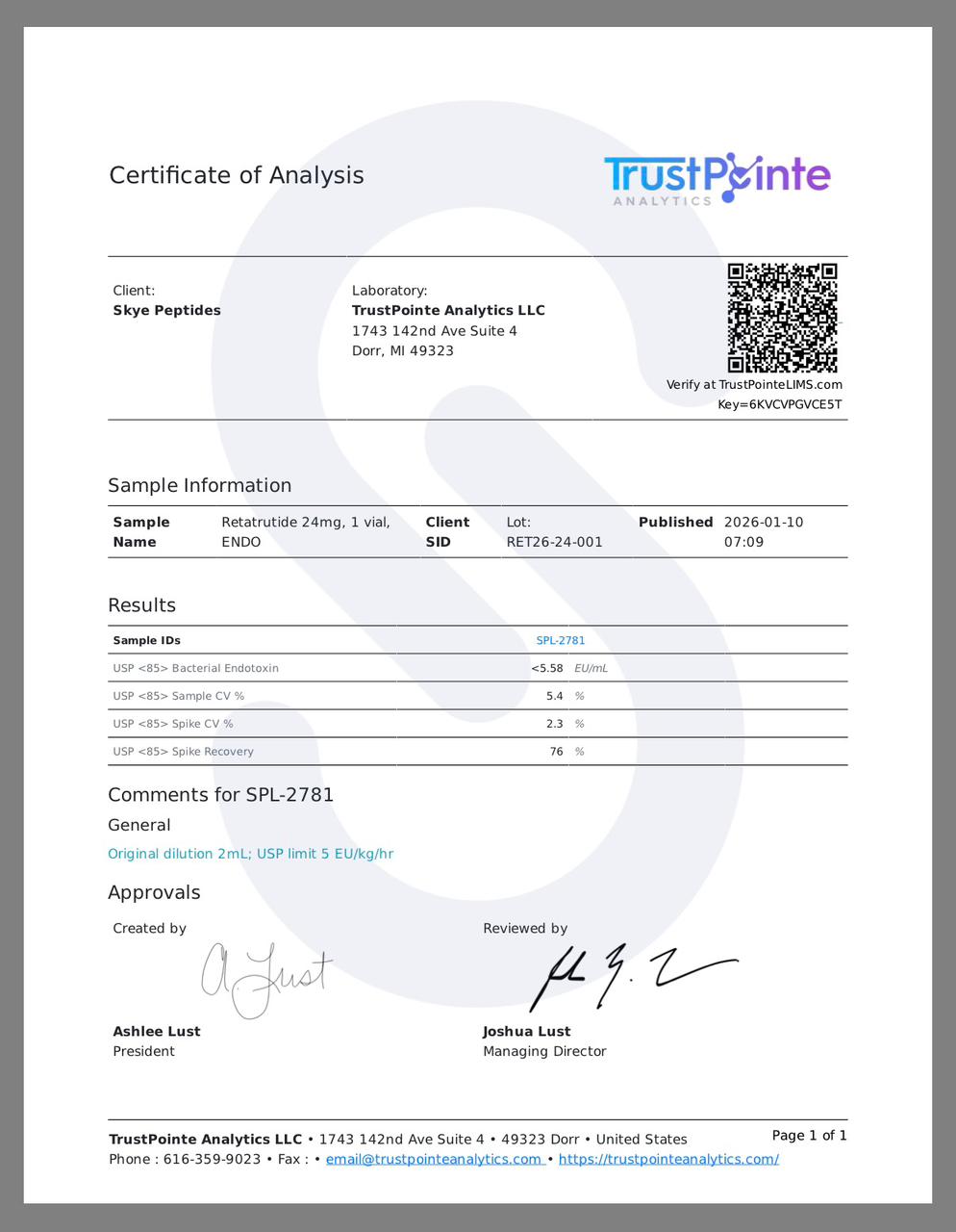 Retatrutide – 24mg | Skye Peptides