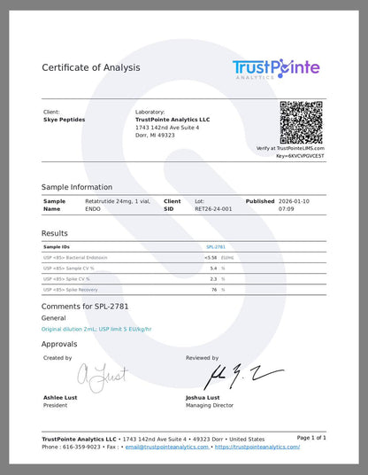 Retatrutide – 24mg | Skye Peptides