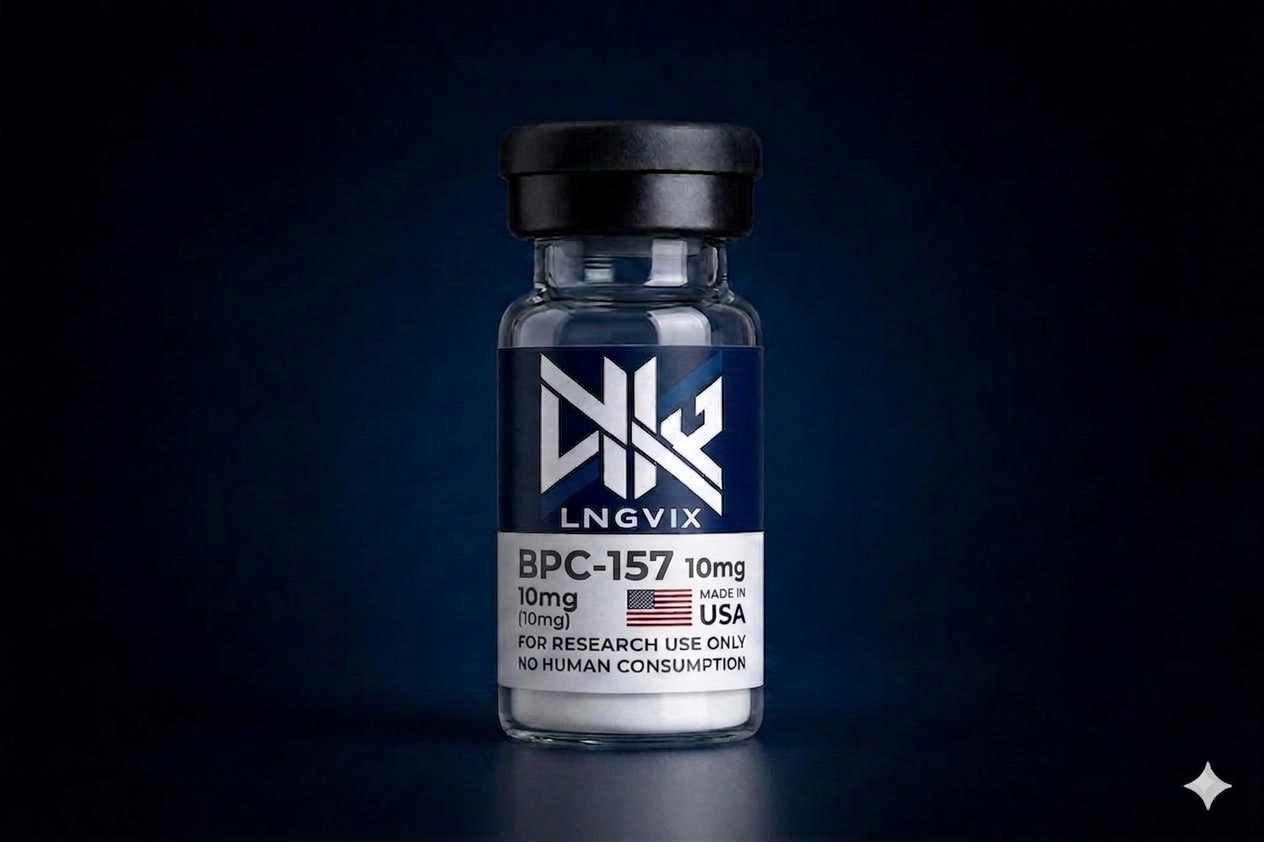 BPC-157 10mg vial by LNGVIX